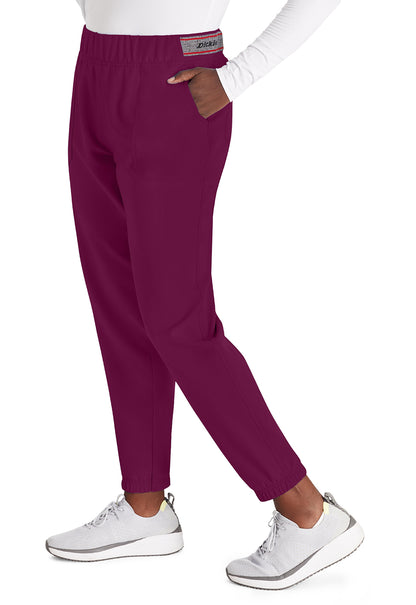 EDS NXT DK221 Mid Rise Jogger Wine Model Image Right Side | Dickies