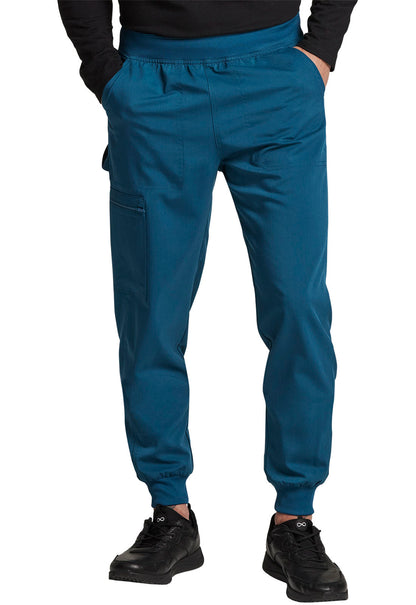 Balance DK224 Men's Mid Rise Jogger Caribbean Blue Model Image Front | Dickies