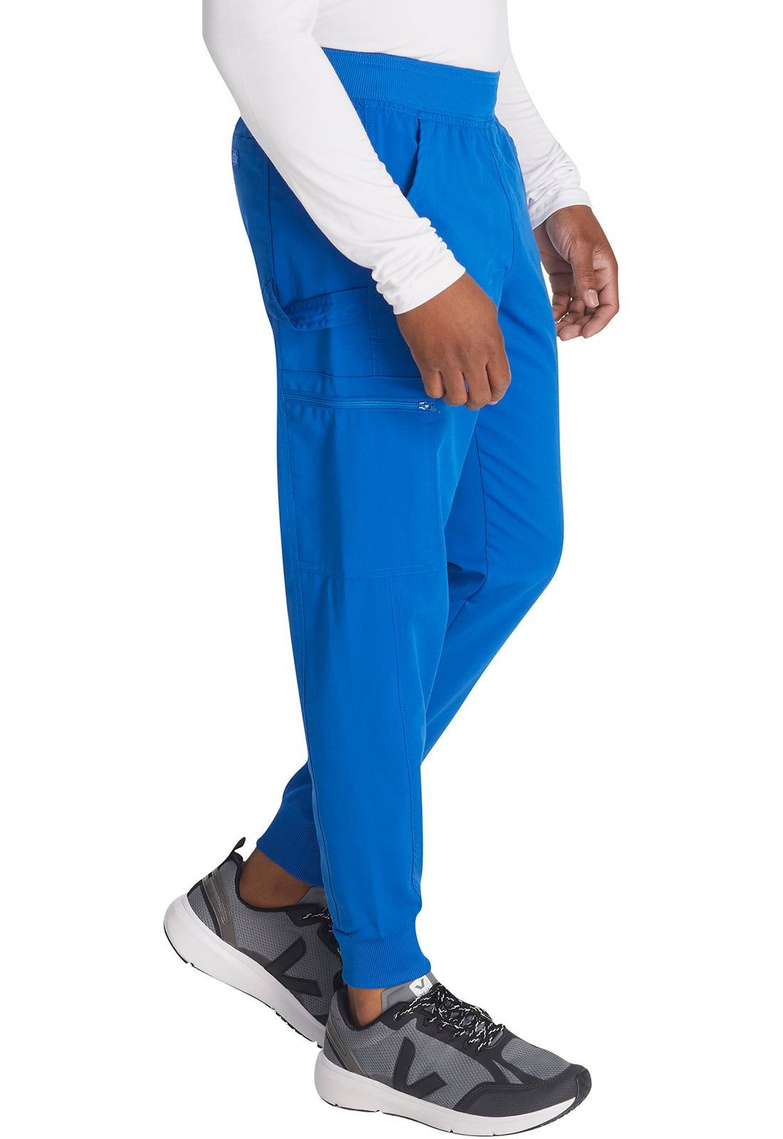 Balance DK224 Men's Mid Rise Jogger Royal Model Image Left Side | Dickies