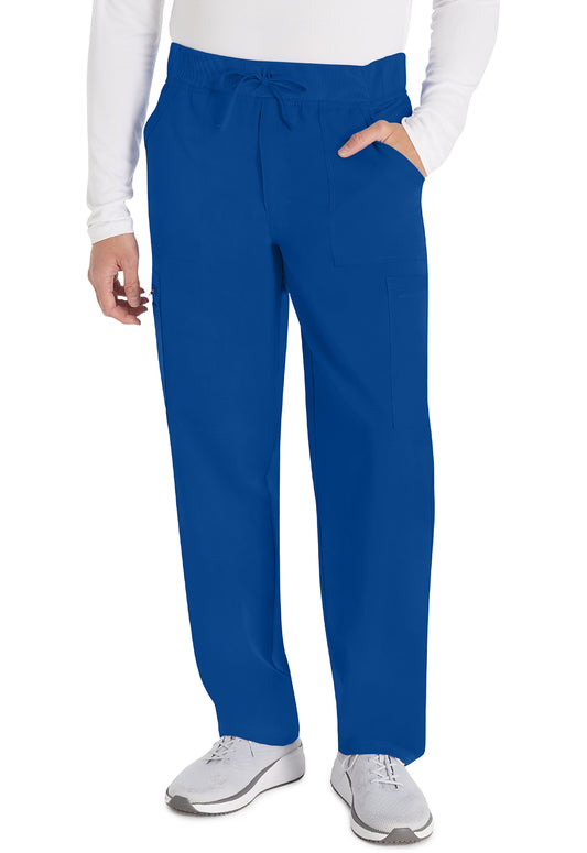 Balance DK270 Men's Mid Rise Zip Fly Straight Leg Pants Galaxy Blue Model Image Front | Dickies