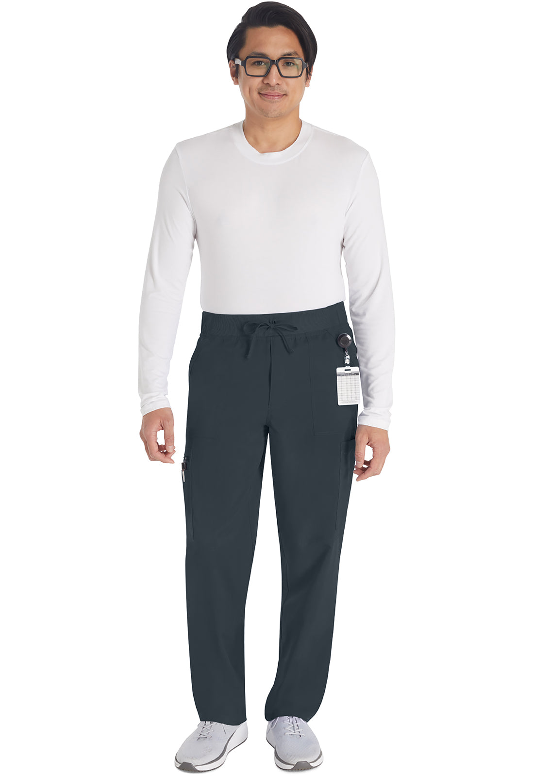 Balance DK270 Men's Mid Rise Zip Fly Straight Leg Pants Pewter