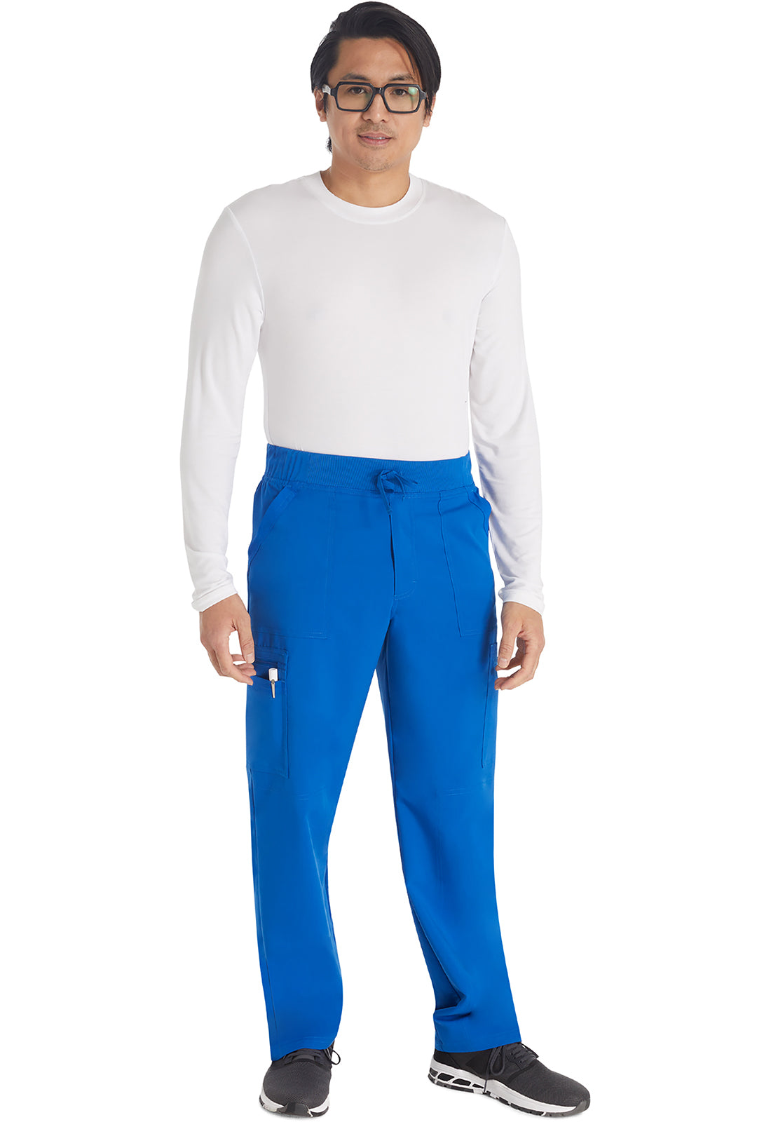 Balance DK270 Men's Mid Rise Zip Fly Straight Leg Pants Royal