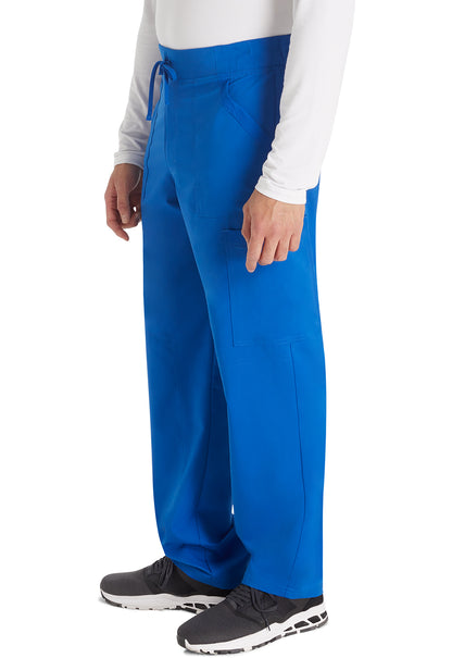 Balance DK270 Men's Mid Rise Zip Fly Straight Leg Pants Royal Model Image Right Side | Dickies