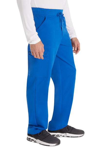 Balance DK270 Men's Mid Rise Zip Fly Straight Leg Pants Royal Model Image Left Side | Dickies