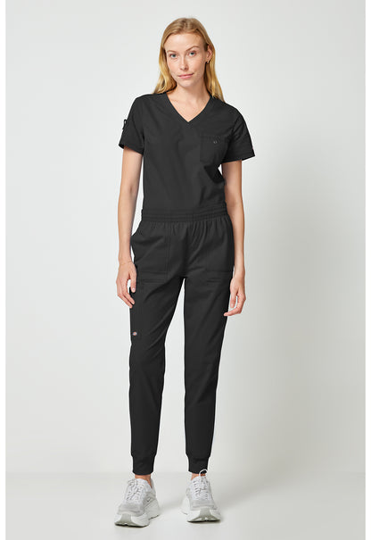 Forge DK275 Women's Mide Rise Cargo Scrub Joggers Black