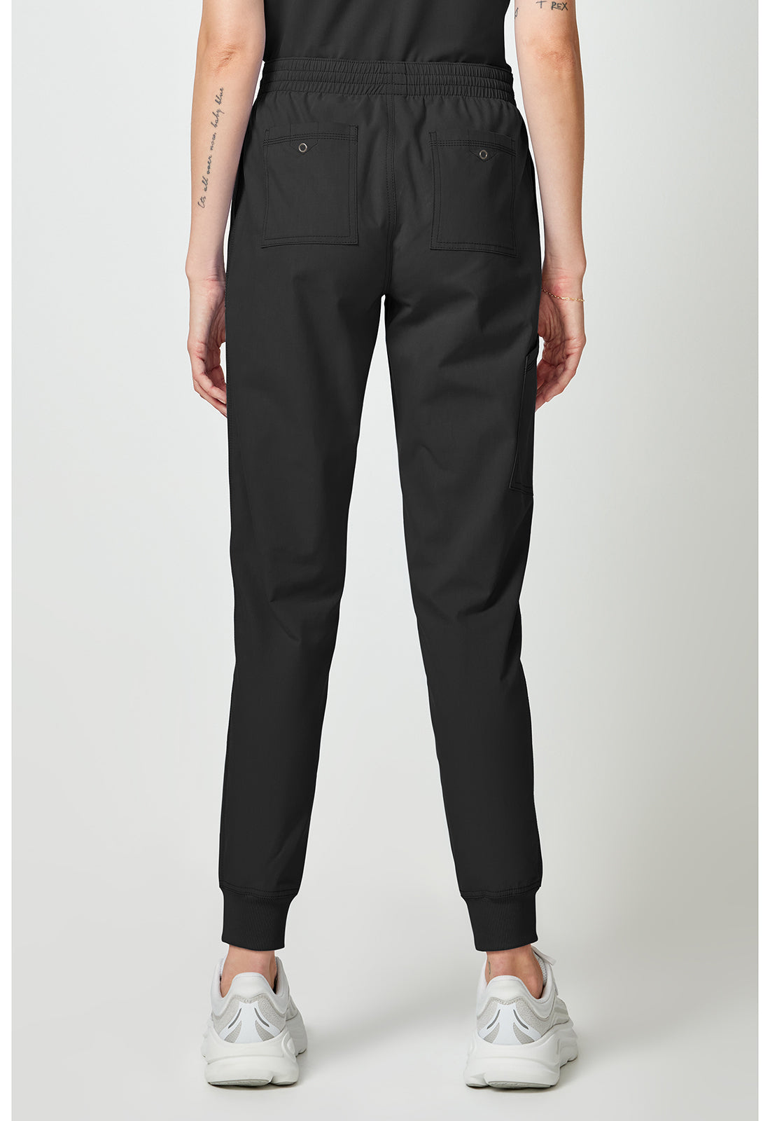 Forge DK275 Women's Mide Rise Cargo Scrub Joggers Black