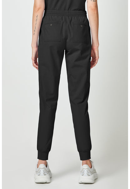 Forge DK275 Women's Mide Rise Cargo Scrub Joggers Black