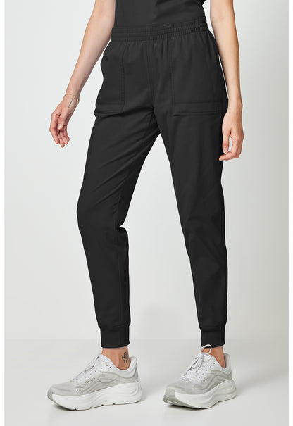 Forge DK275 Women's Mide Rise Cargo Scrub Joggers Black