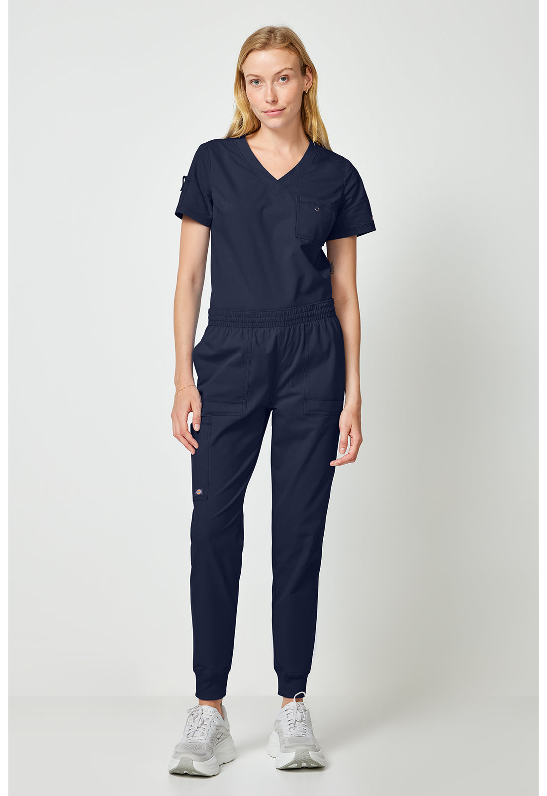 Forge DK275 Women's Mide Rise Cargo Scrub Joggers Navy