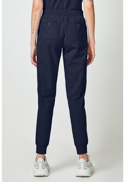 Forge DK275 Women's Mide Rise Cargo Scrub Joggers Navy