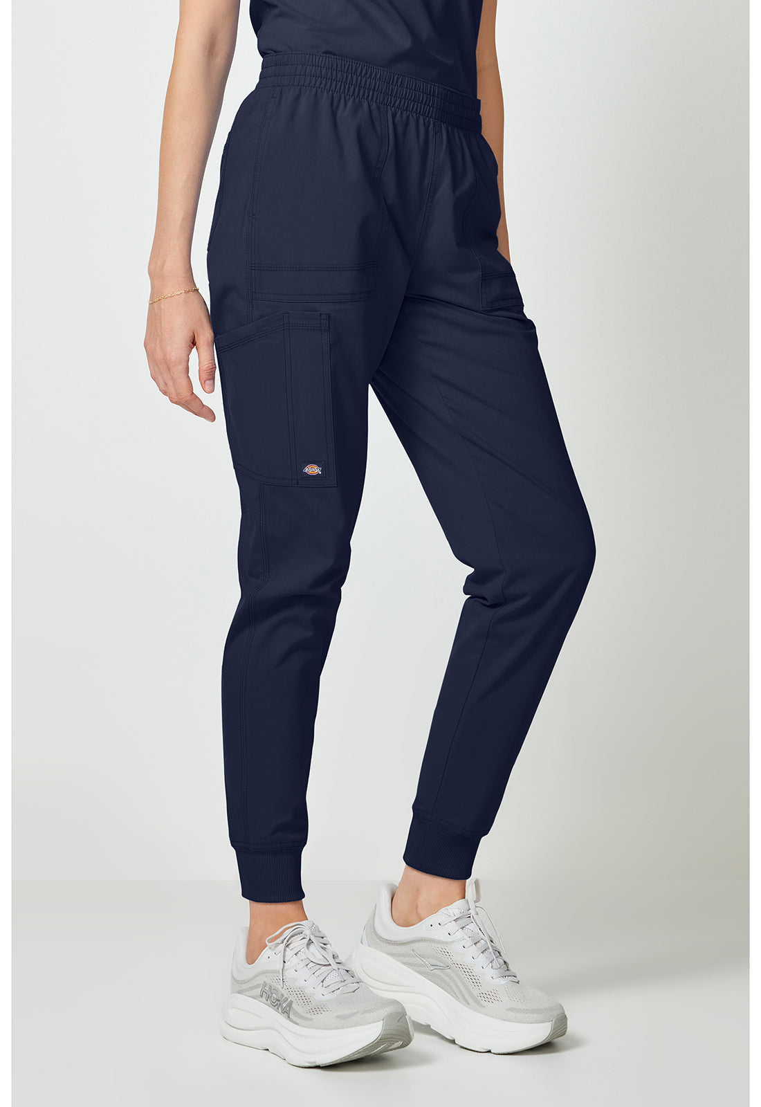 Forge DK275 Women's Mide Rise Cargo Scrub Joggers Navy