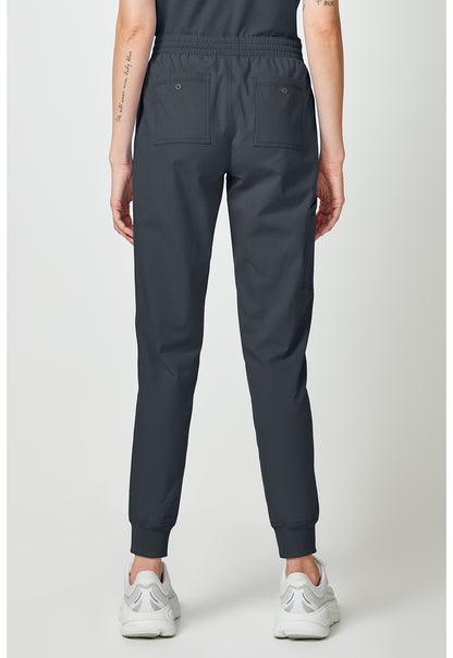 Forge DK275 Women's Mide Rise Cargo Scrub Joggers Pewter