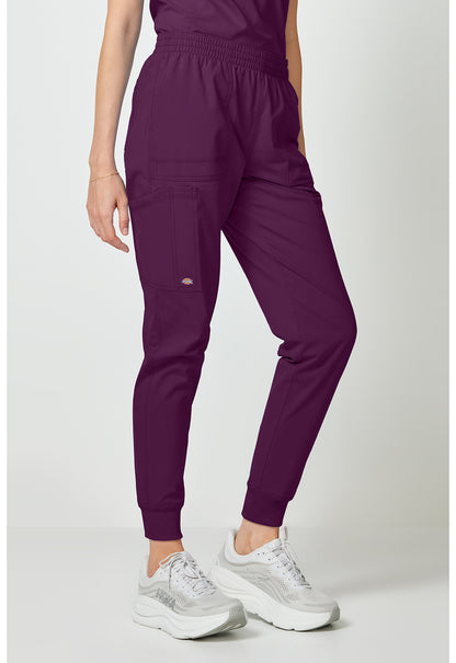 Forge DK275 Women's Mide Rise Cargo Scrub Joggers Wine