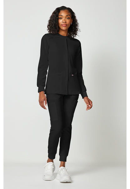 EDS Essentials DK305 Women's Snap Front Warm-up Jacket Black