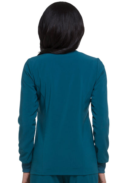 Cleveland Clinic EDS Essentials DK305 Snap Front Warm-up Jacket Caribbean Blue