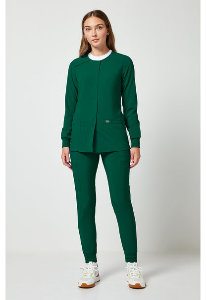 EDS Essentials DK305 Women's Snap Front Warm-up Jacket Hunter Green