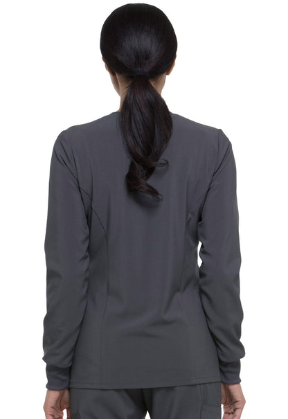 Cleveland Clinic EDS Essentials DK305 Snap Front Warm-up Jacket Pewter