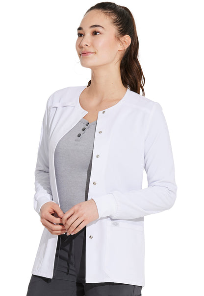 EDS Essentials DK305 Women's Snap Front Warm-up Jacket image 3