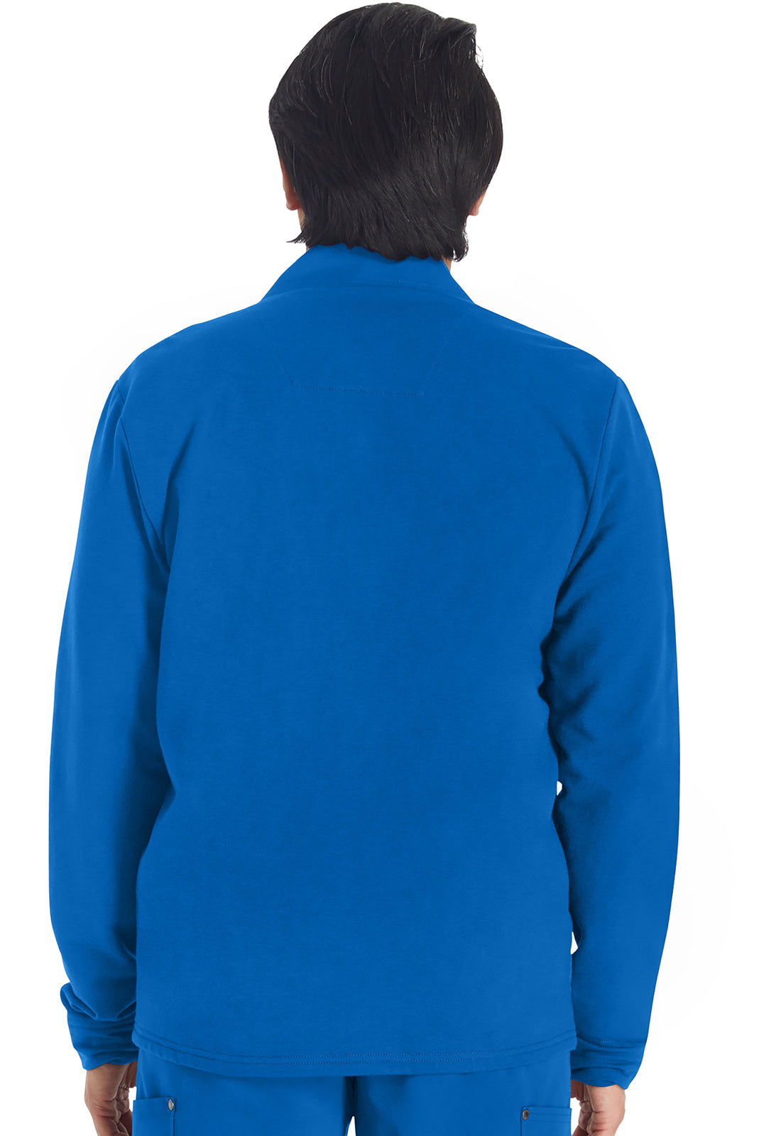 EDS NXT DK318 Men's Zip Front Fleece Jacket Royal Model Image Back | Dickies