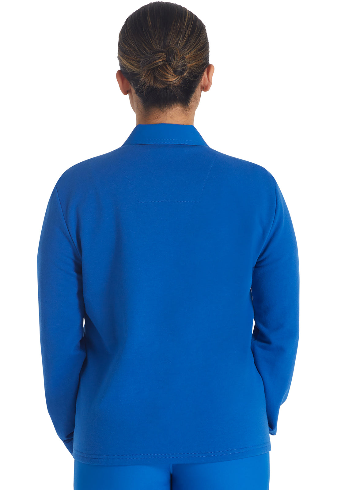 EDS NXT DK319 Zip Front Fleece Jacket Royal Model Image Back | Dickies