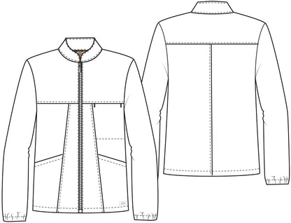 EDS Essentials DK342 Men's Zip Front Jacket Pewter