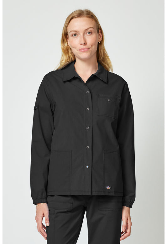 Forge DK343 Women's snap front jacket Black