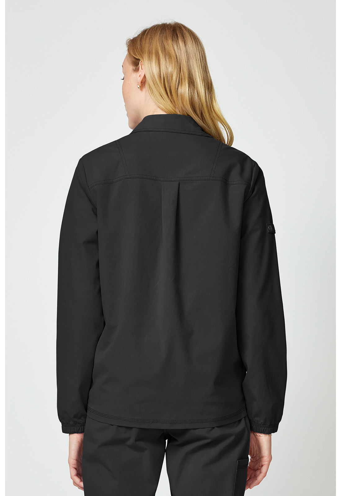 Forge DK343 Women's snap front jacket Black