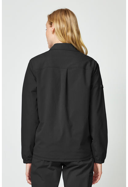 Forge DK343 Women's snap front jacket Black