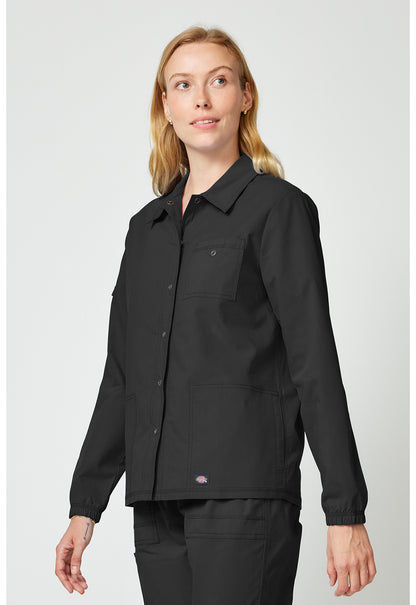 Forge DK343 Women's snap front jacket Black