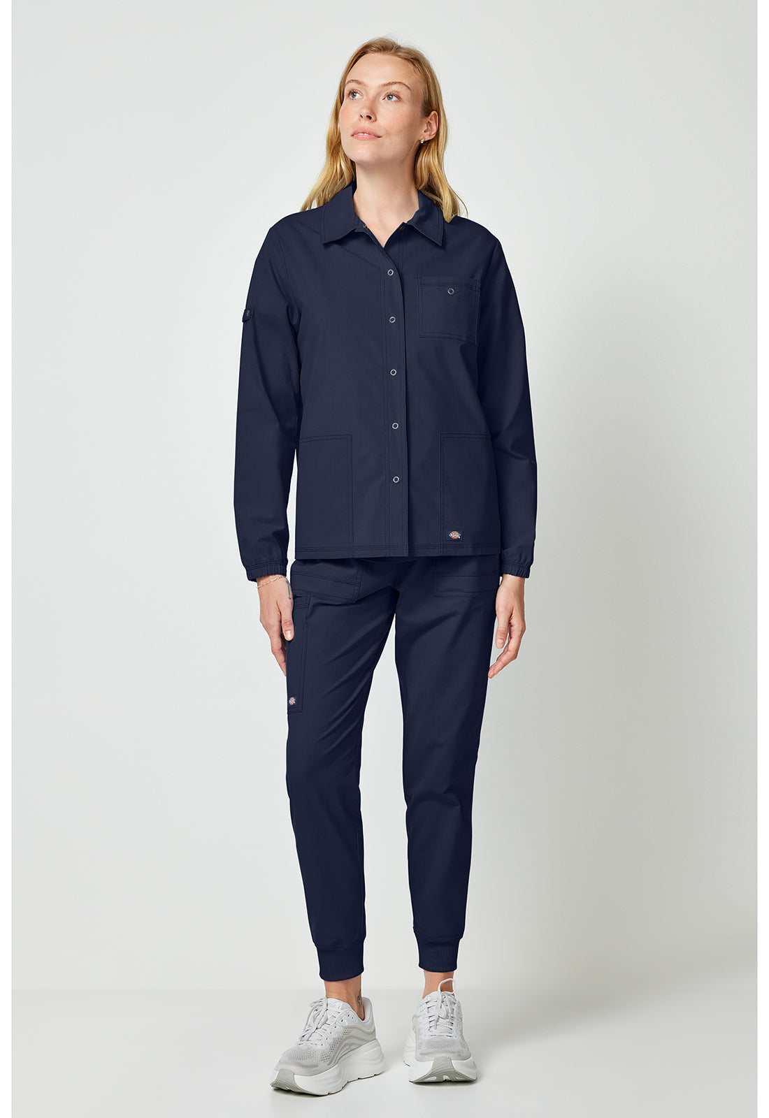 Forge DK343 Women's snap front jacket Navy