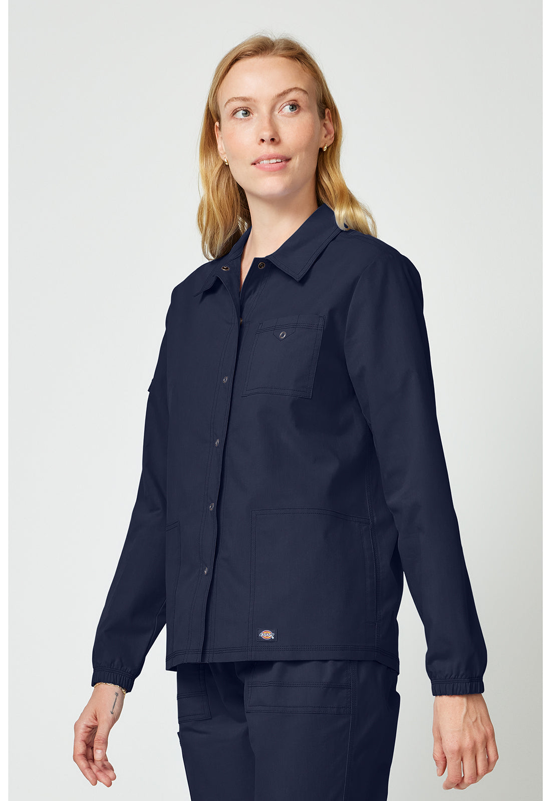 Forge DK343 Women's snap front jacket Navy