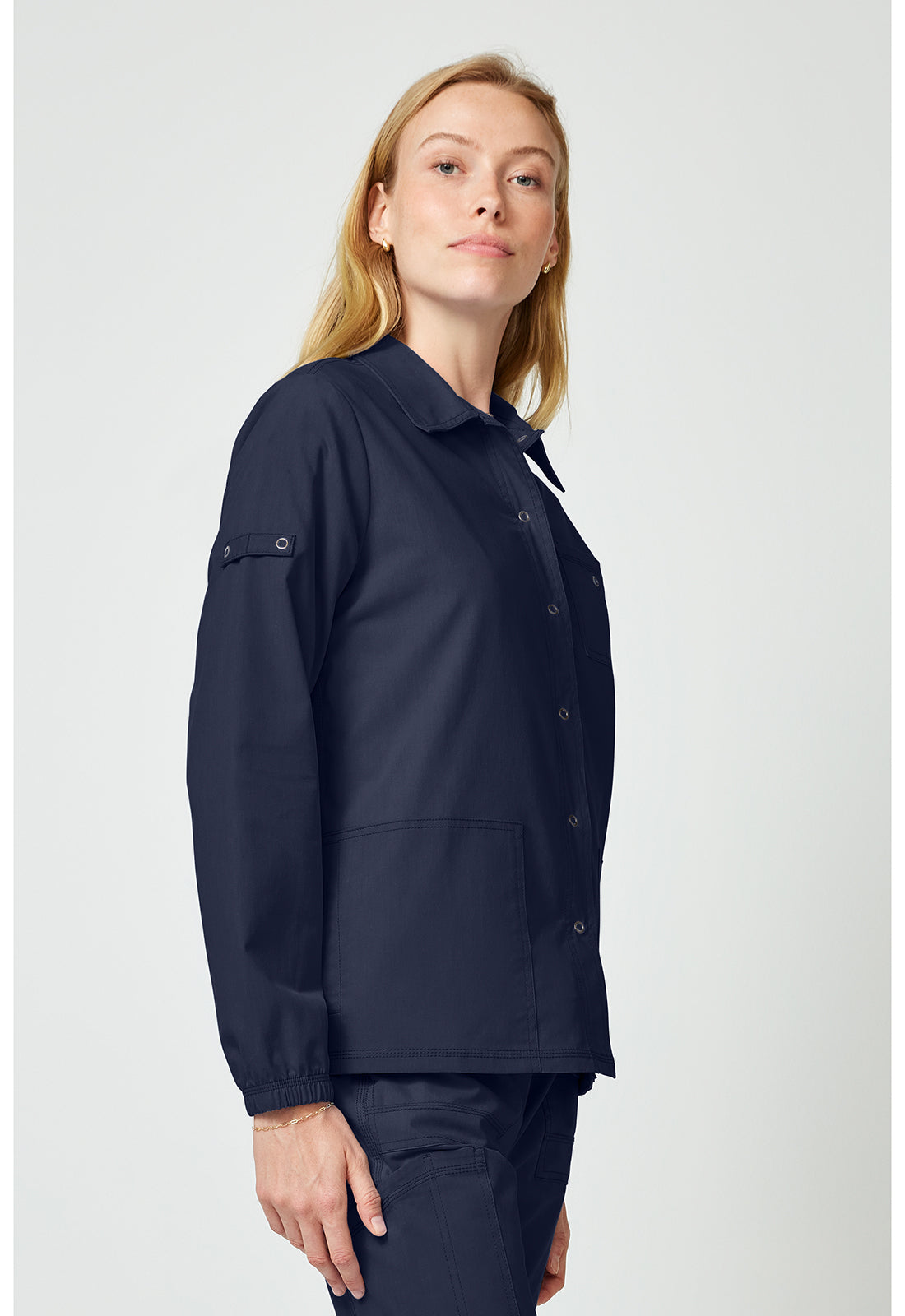 Forge DK343 Women's snap front jacket Navy