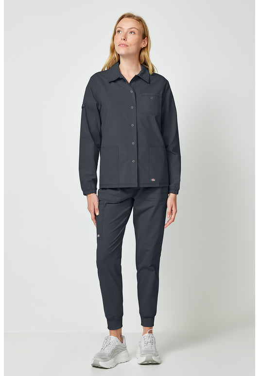 Forge DK343 Women's snap front jacket Pewter