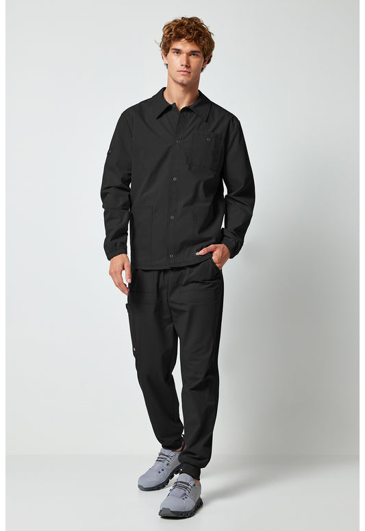 Forge DK344 Men's snap front jacket Black