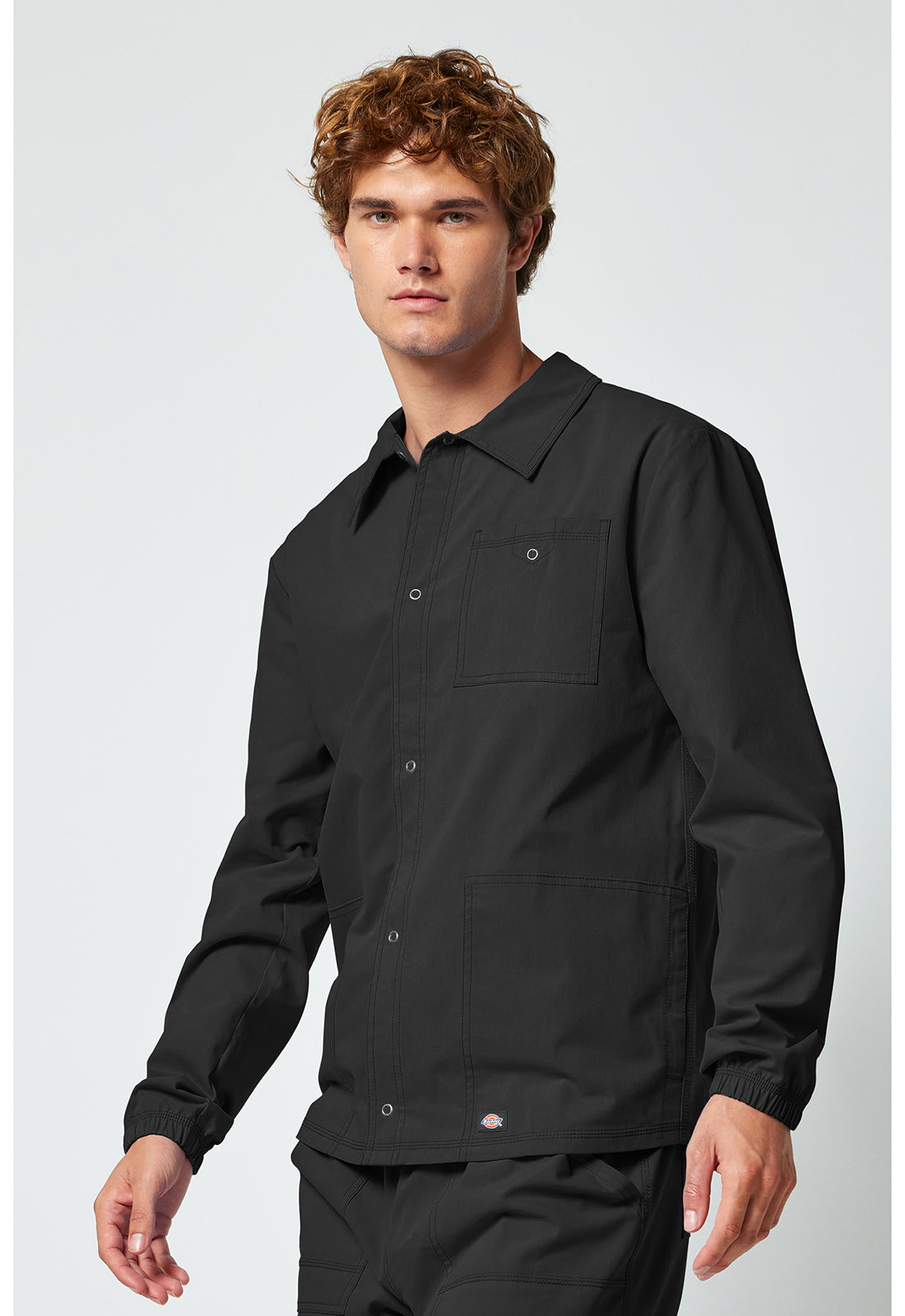 Forge DK344 Men's snap front jacket Black