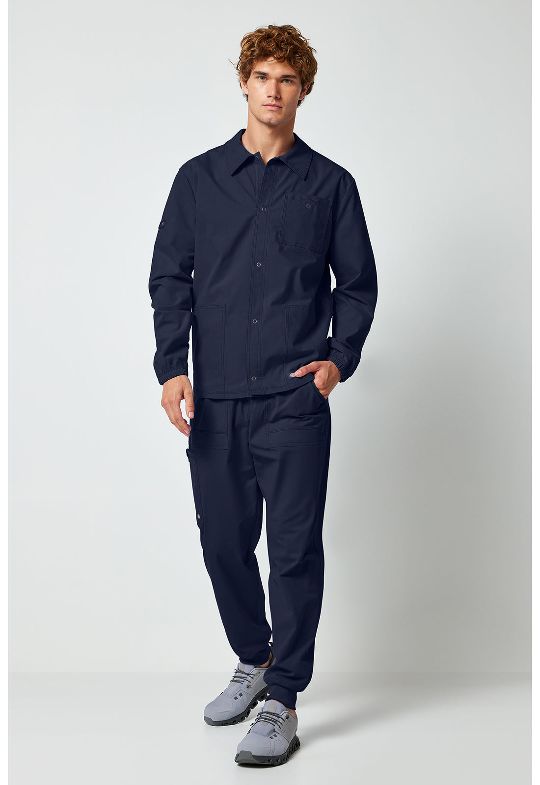Forge DK344 Men's snap front jacket Navy