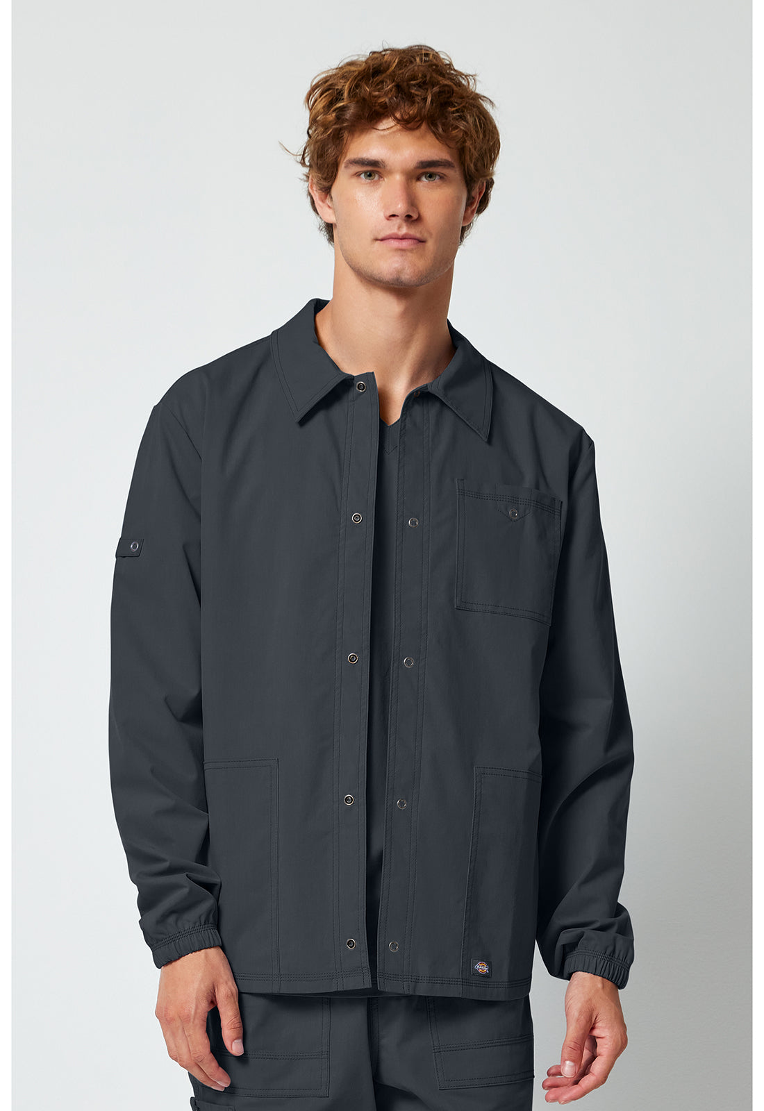 Forge DK344 Men's snap front jacket Pewter