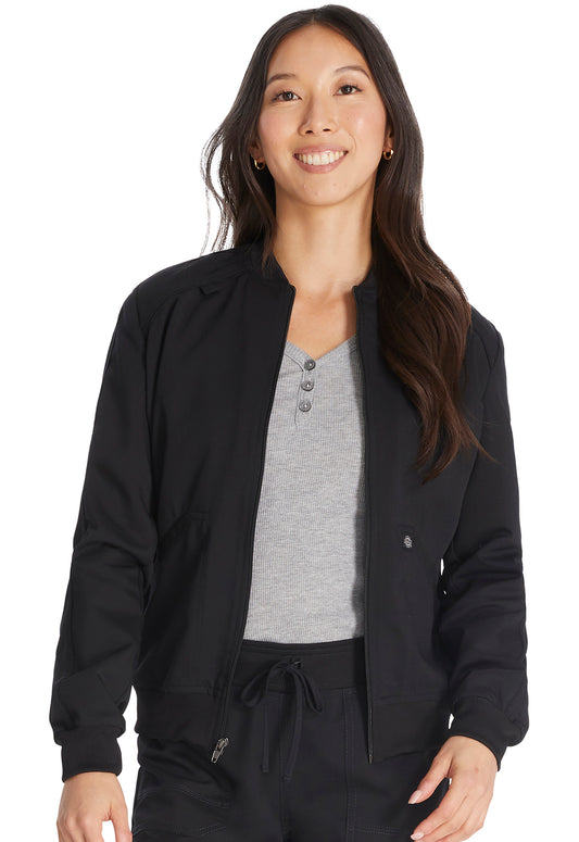 Balance DK365 Zip Front Jacket Black Model Image Front | Dickies