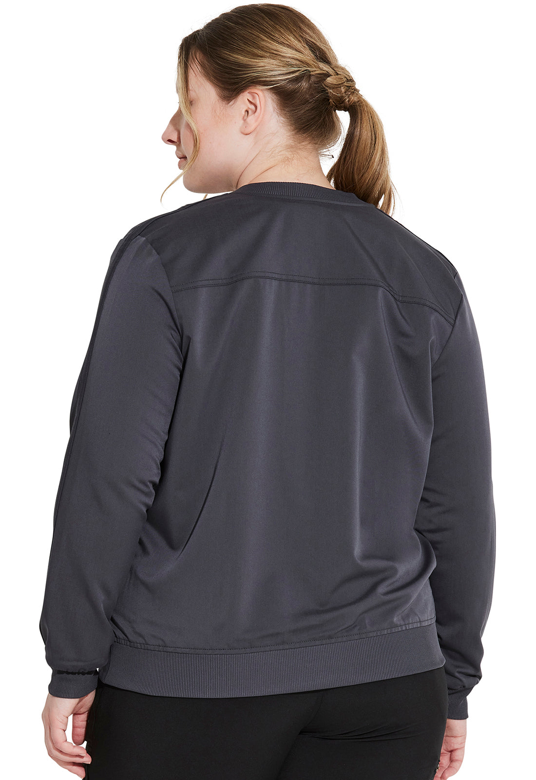 Balance DK365 Zip Front Jacket Pewter Model Image Back | Dickies