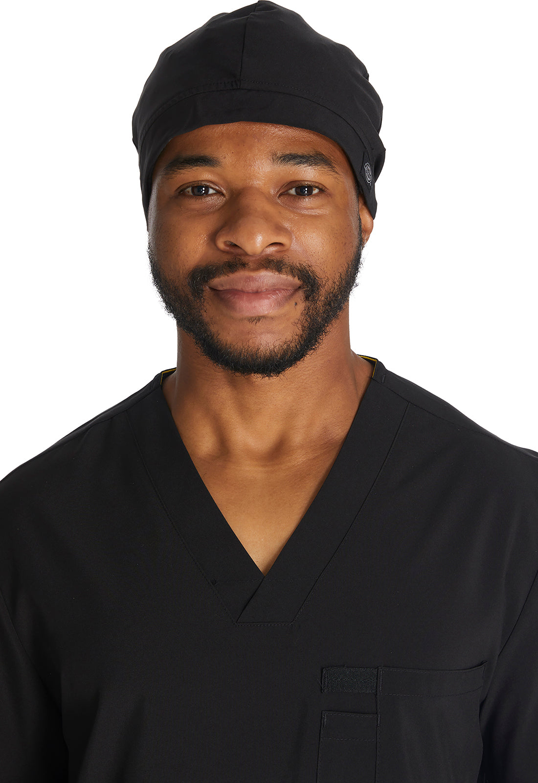 EDS Essentials DK502 Scrubs Hat Black Model Image Front | Dickies