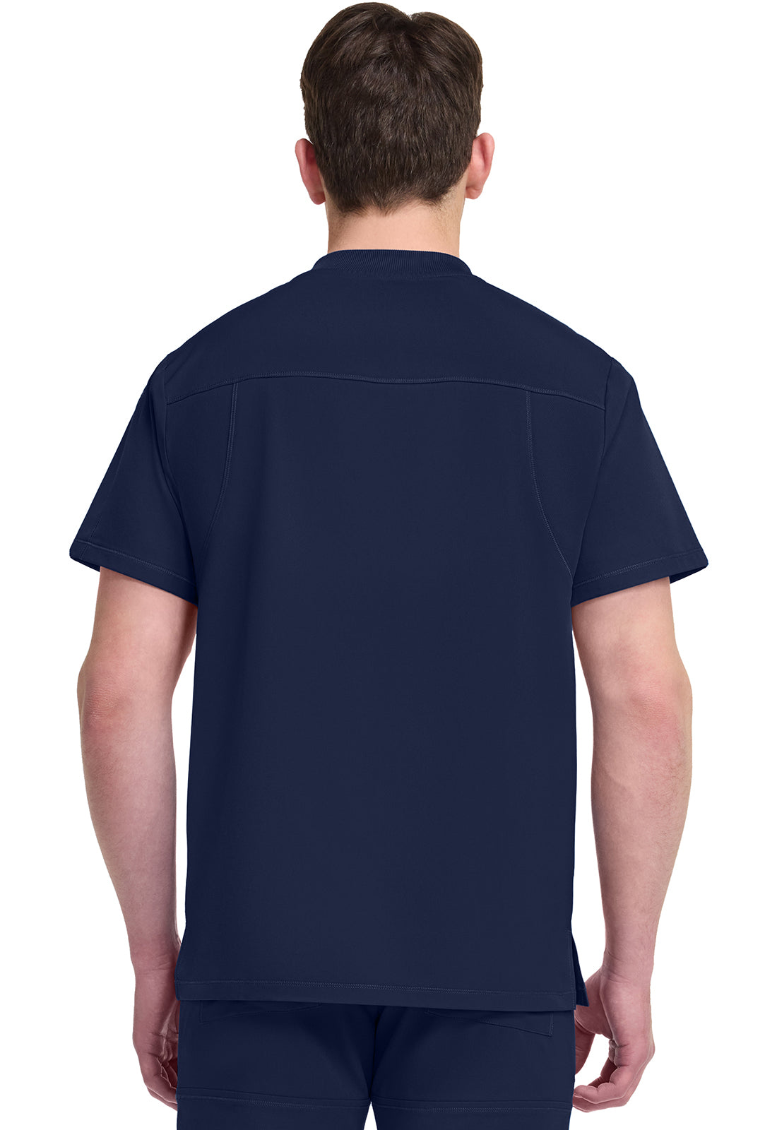 Dynamix DK610 Men's Tuckable V-Neck Scrub Top Navy
