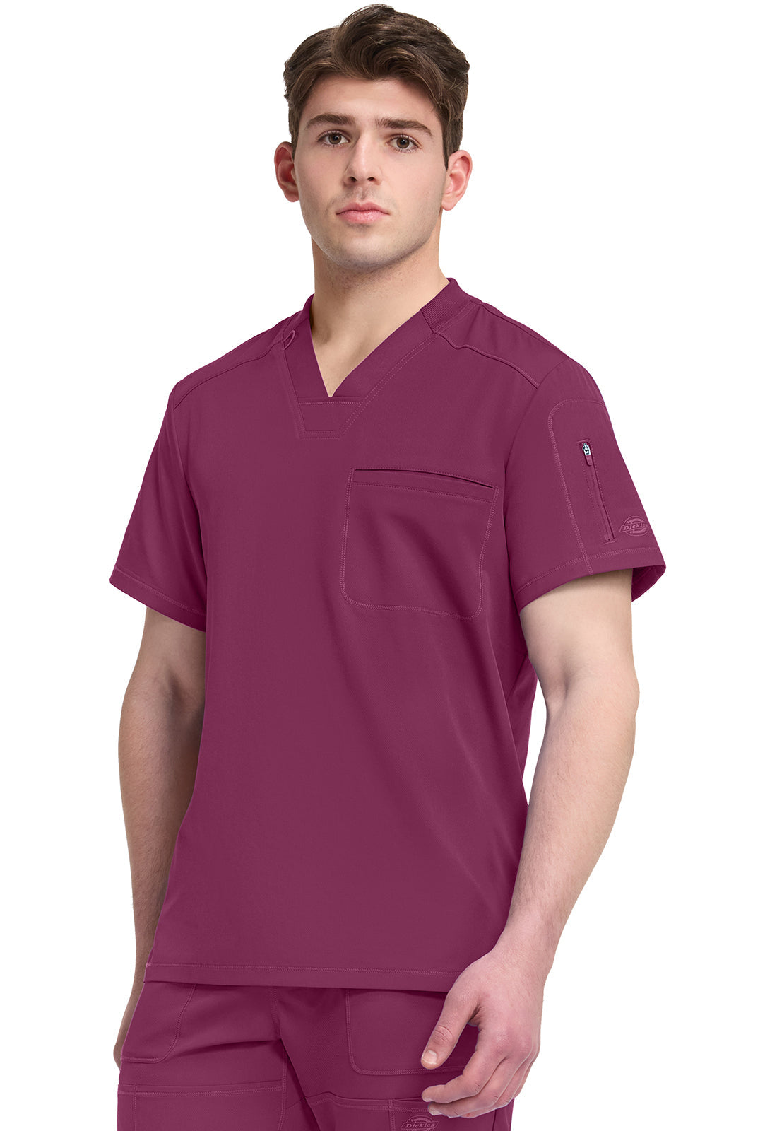 Dynamix DK610 Men's Tuckable V-Neck Scrub Top image 3
