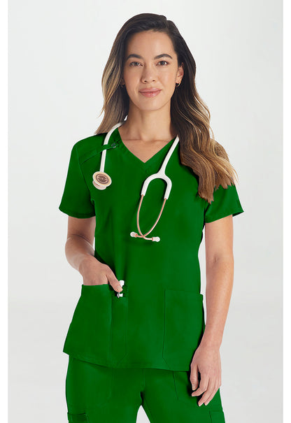 EDS Essentials DK615 Women's V-Neck Scrub Top image 1