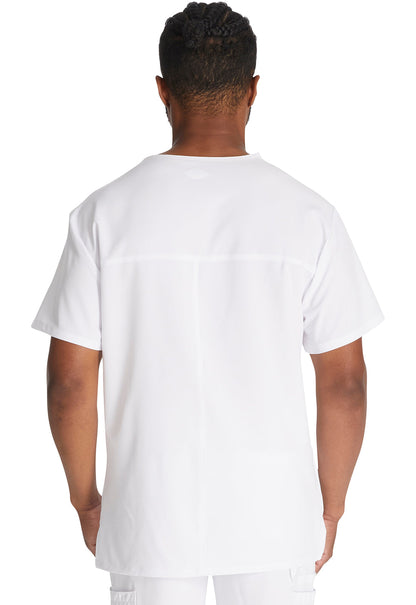 EDS Essentials DK645 Men's V-Neck Scrub Top image 4