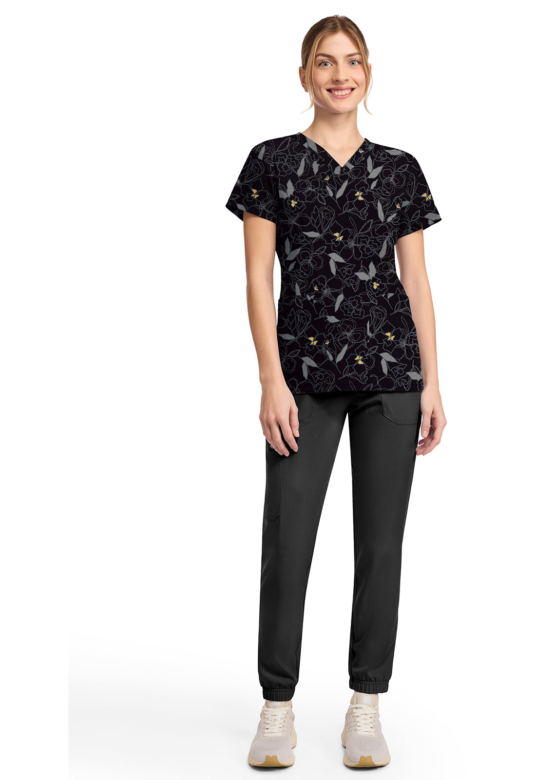 Prints DK667 V-Neck Print Top image 5