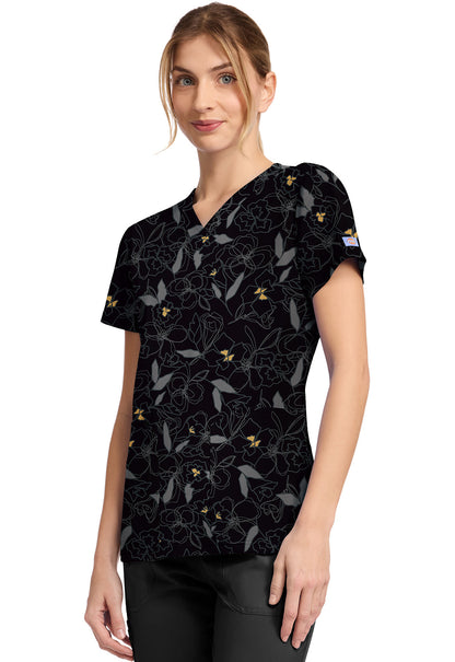 Prints DK667 V-Neck Print Top image 2