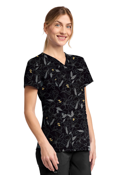 Prints DK667 V-Neck Print Top image 3