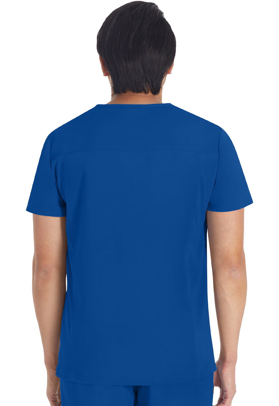 Balance DK672 Men's V-Neck Top Galaxy Blue Model Image Back | Dickies