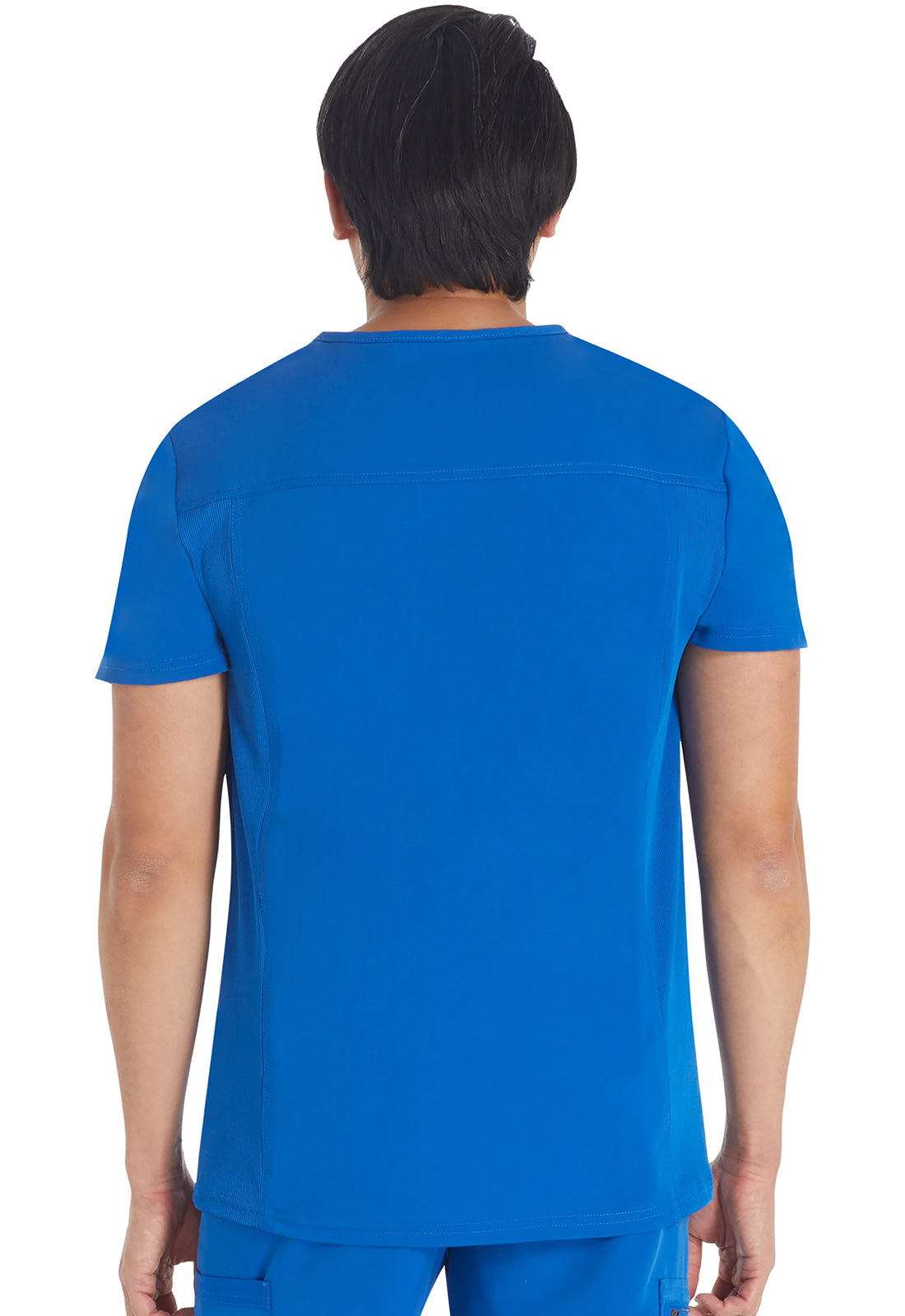 Balance DK672 Men's V-Neck Top Royal Model Image Back | Dickies