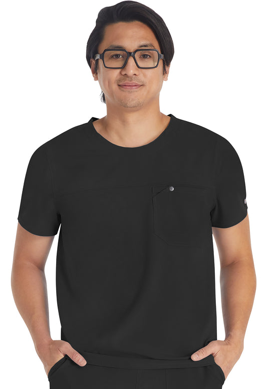 EDS NXT DK676 Men's Round Neck Top Black Model Image Front | Dickies